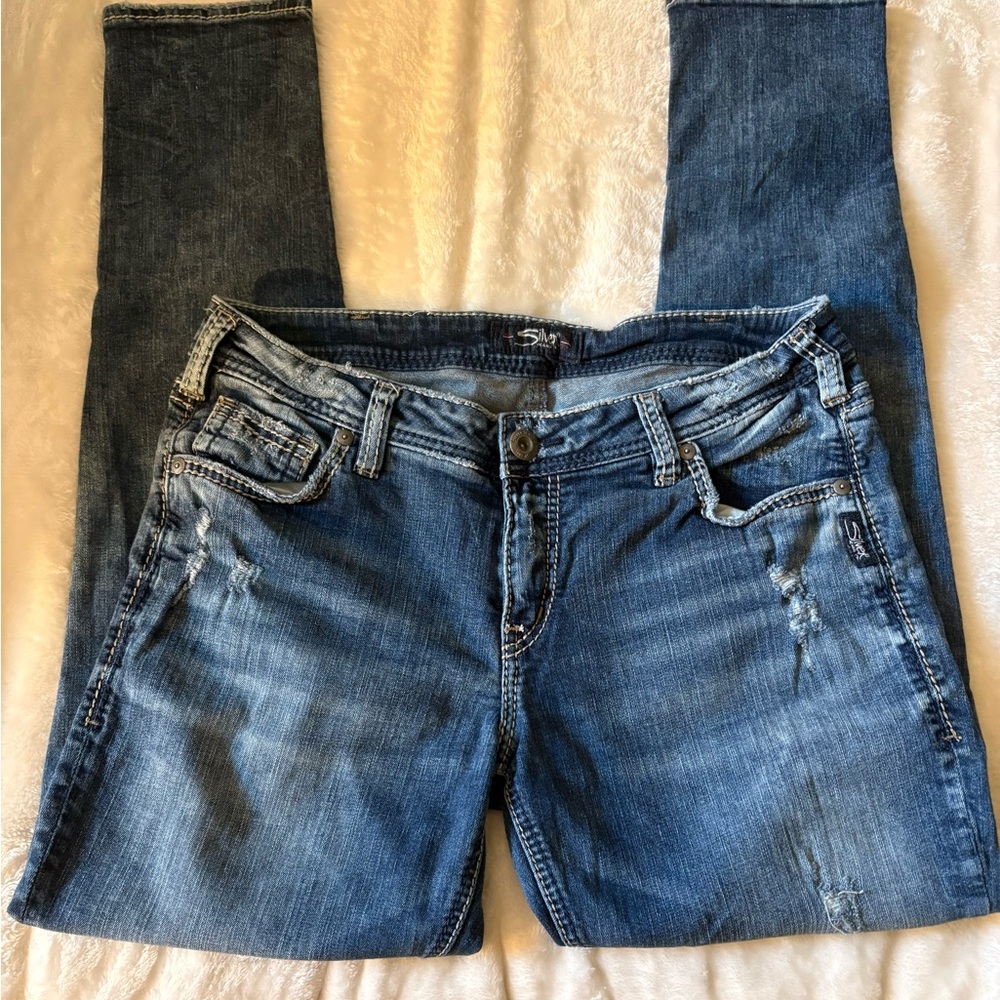 Silver Jeans Dark Blue Skinny Jeans